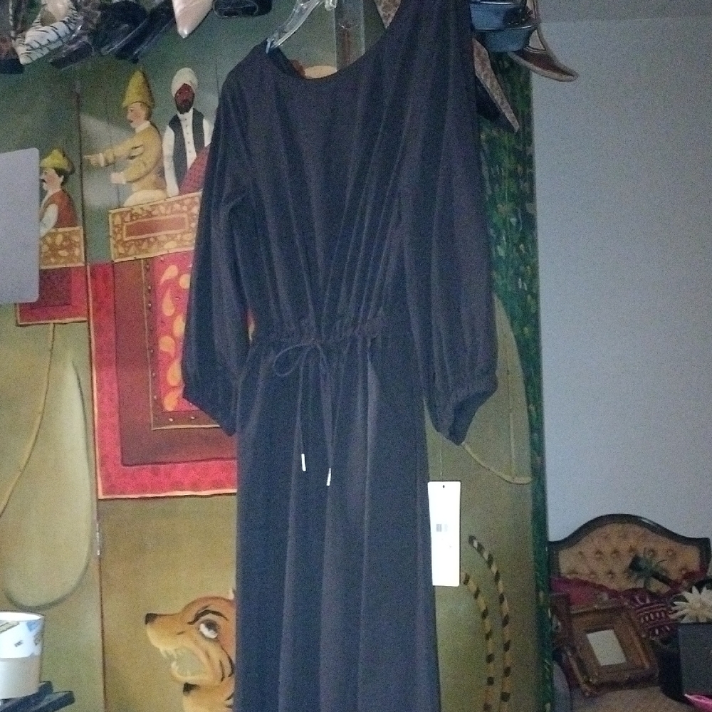 Calvin Klein Adorable Maxi Black Dress NWT